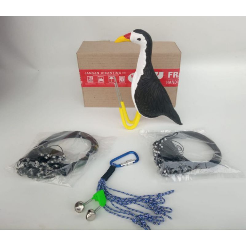 PAKET LENGKAP PATUNG JONTROT RUAK RUAK + JERAT JARING RACIK 40 MATA +TALI KAKI BURUAN +LONCENG