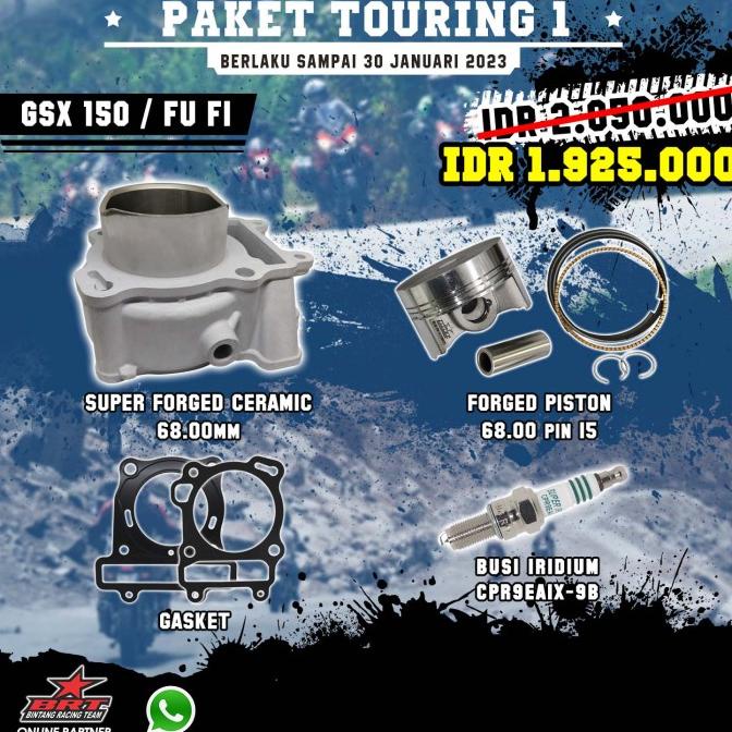 BRT Paket Touring 1 GSX 150-FU FI Bore UP Block Ceramic - Piston 68 MM