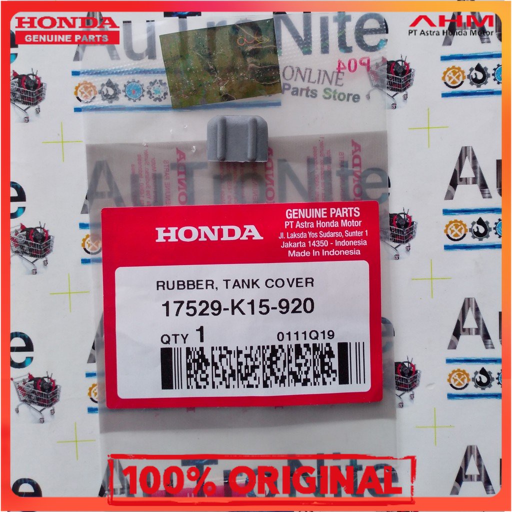 *Ori Ahm  Rubber Tank Karet Cover Honda CB CBR 150 R 250 RR 17529-K15-920  17529K15920 Terjamin asli