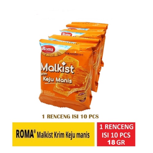 

ROMA MALKIST KEJU MANIS / 1 PACK ISI 10 PCS