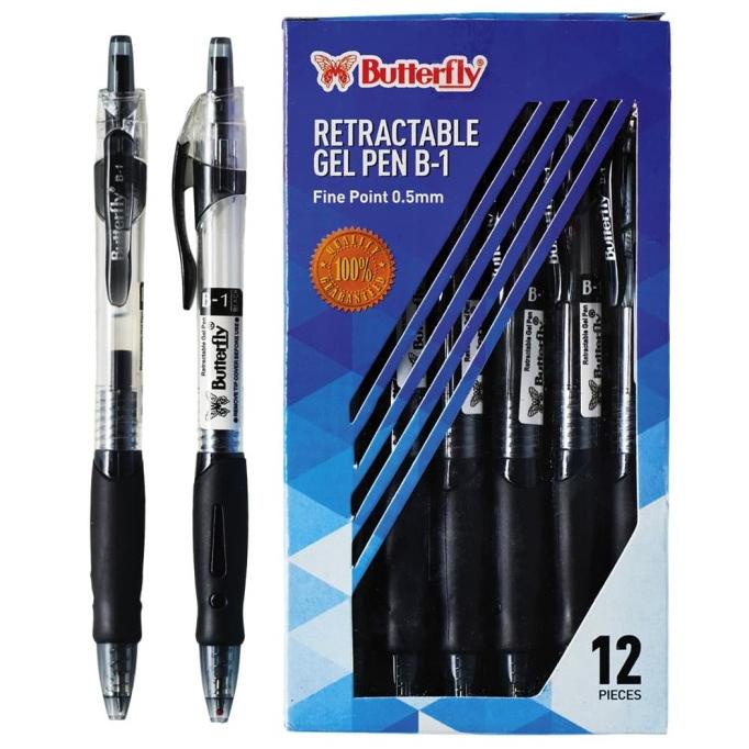 

BAYAR DITEMPAT Gel Pen Butterfly - B-1 Hitam (12 PCS) /ALAT TULIS AESTHETIC/ALAT TULIS SEKOLAH/ALAT TULIS SET/ALAT TULIS LENGKAP/ALAT TULIS ANAK/ALAT TULIS LUCU