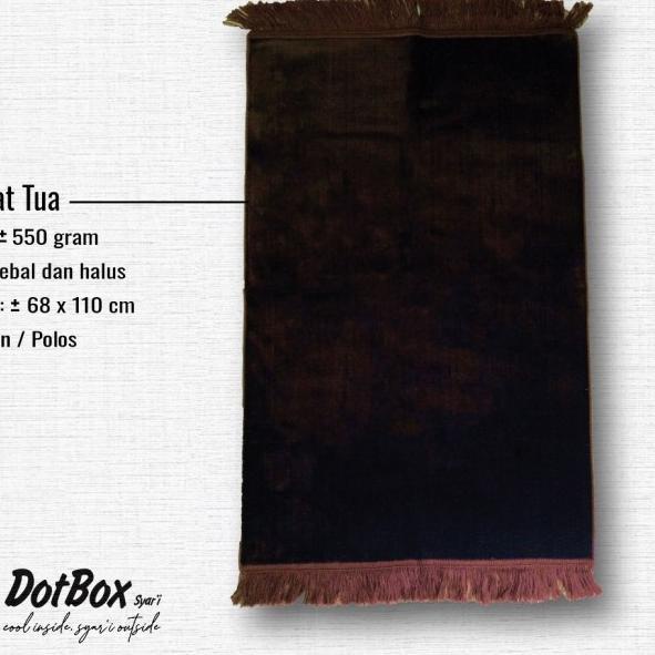 Sajadah Besar / Sajadah Polos Tebal / Sajadah Jumbo / Sajadah Turki - Cokelat