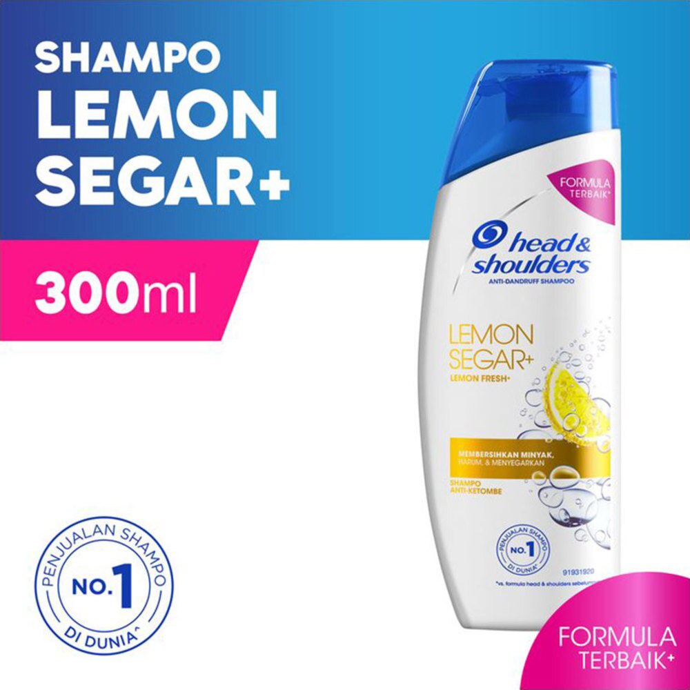 HEAD &amp; SHOULDERS SHAMPO ANTI DANDRUFF LEMON SEGAR 300 ML