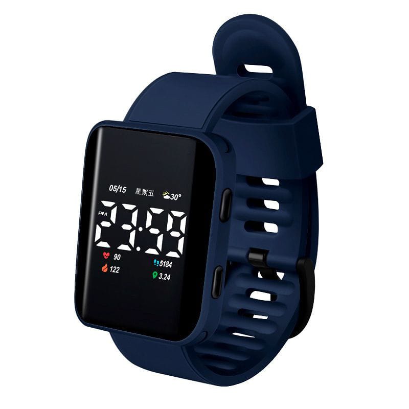 KASTAMANWATCH - JAM TANGAN LED DIGITAL KOTAK  PRIA WANITA RUBBER ELECTRONIC FASHION COUPLE ANAK JAM TANGAN MODEL SMARTWATCH TERBARU