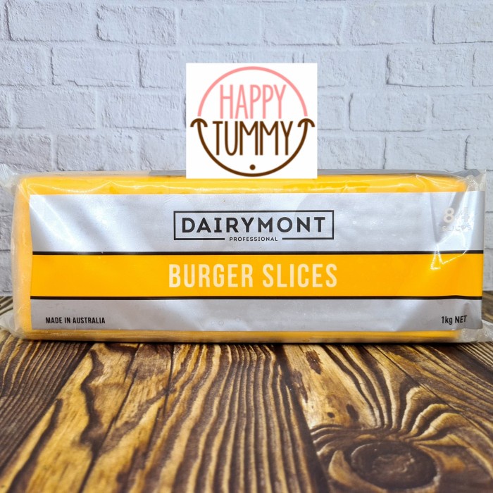 

T0P DAIRYMONT RED CHEDDAR SLICE BURGER KEJU ORI 1KG SLICES NICE