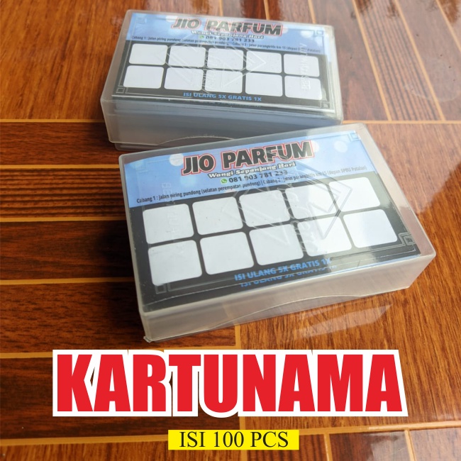 

Kartunama free desain isi 100pcs ivory 260gr termurah
