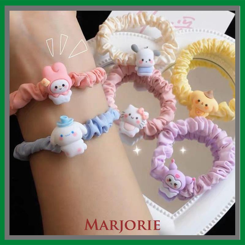 Cincin Usus Kecil Kartun Anjing Cinnamoroll  Cincin Rambut  Gaya Manis Manis Lucu Tali Rambut-MJD