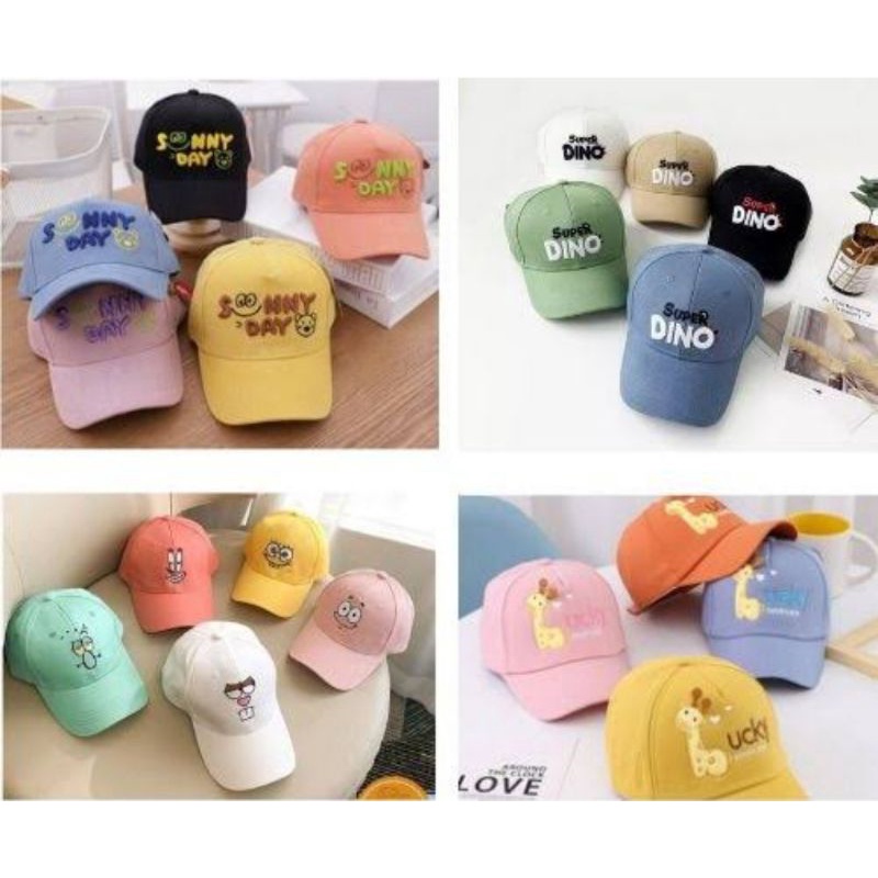 Topi Anak Fashion Karakter umur 4-10 tahun