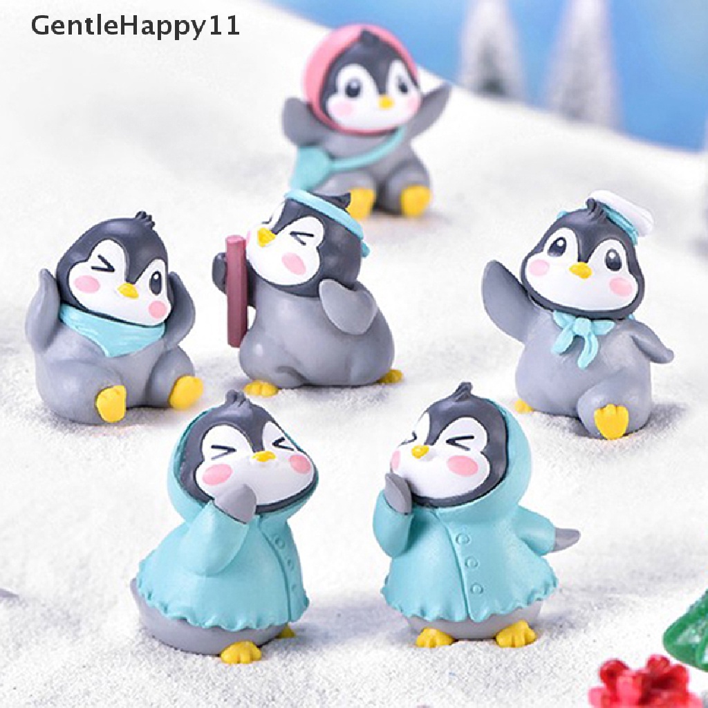 Patung Miniatur Pinguin GentleHappy Lucu Fun Patung Kecil Untuk Taman Peri Gnomes id