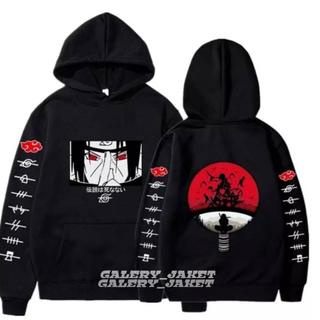 Jaket Sweater Hoodie One Piece  Anime Naruto Hitam Premium - Sweater Hoodie Anime One Piece Kartun Naruto Kekinian Bahan Flece Tebal Gramasi 280 Size Lengkap S-M-L-XL-XXL