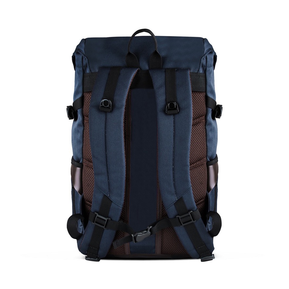LIDDER NAVY ORIGINAL x ATVA Tas Ransel Casual Biru Dongker Pria Daily Backpack Kuliah Kampus Kerja Kantor Sekolah SMA SMK Remaja Dewasa Tas Punggung Laptop Ukuran Besar 14 Inch Bagpack Distro Tas Traveling Premium Outdoor Travel Bag Keren Terbaru Kekinian