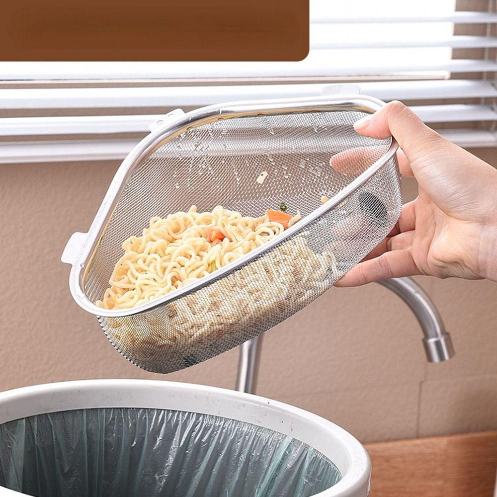 【 ELEGANT 】 Drain Basket Non-slip 1Pcs Saringan Makanan Sayuran Saringan Wastafel Dapur Kapasitas Besar