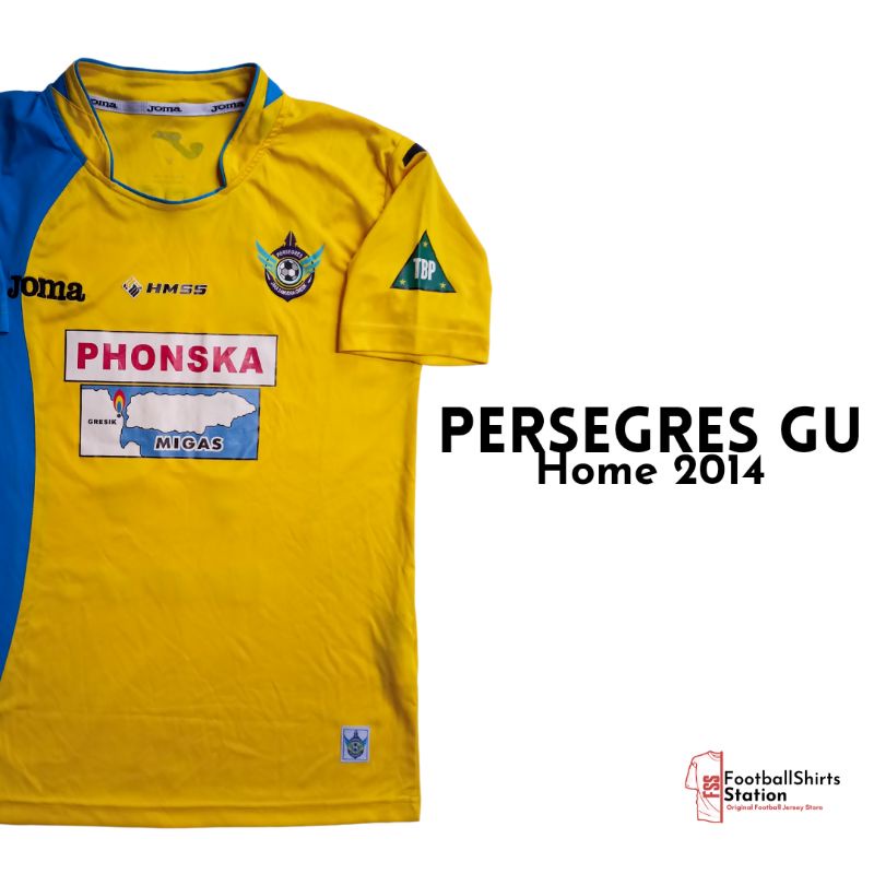 Jersey Persegres Gresik United Home 2014 nameset Aldo Bareto Size M Original Joma
