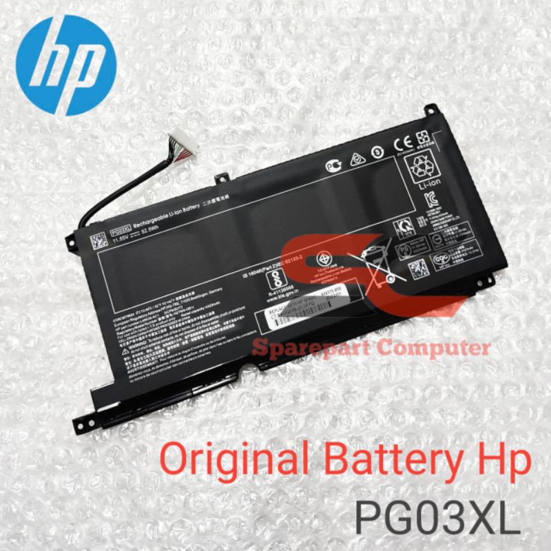 PG03XL - Batería Para Portátil HP Pavilion Gaming 15-DK 15-dk0020TX 15-dk0021TX 15
