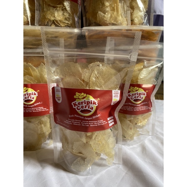 

Keripik ceria Keripik Kaca Original Pedas (50 gram)