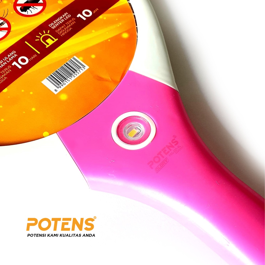 ✤ ACCBAYI ✤ PRG-557-PL Potens Raket Nyamuk Battery Lhitium Kabel Charger Anti Setrum LED Premium Import