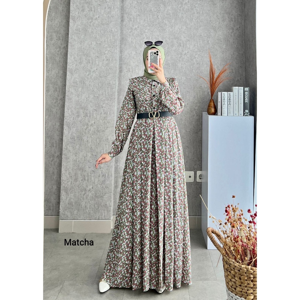 Gamis Savina 7 Dress Original GLAMZ Terbaru / Gamis Dewasa Maxy / Baju