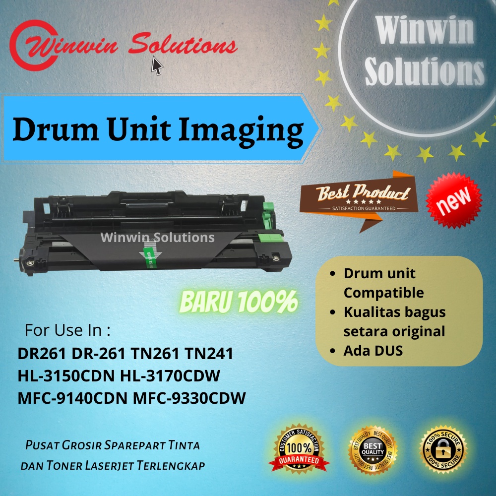 Drum Unit Imaging DR261 DR-261 TN261 TN241 HL3150 MFC9330 MFC9140 HL-3150CDN HL-3170CDW MFC-9140CDN 