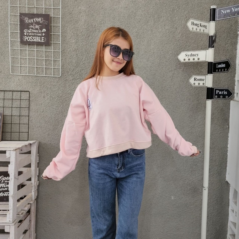 Sweater croope wanita U CROOPE baju crop wanita terbaru