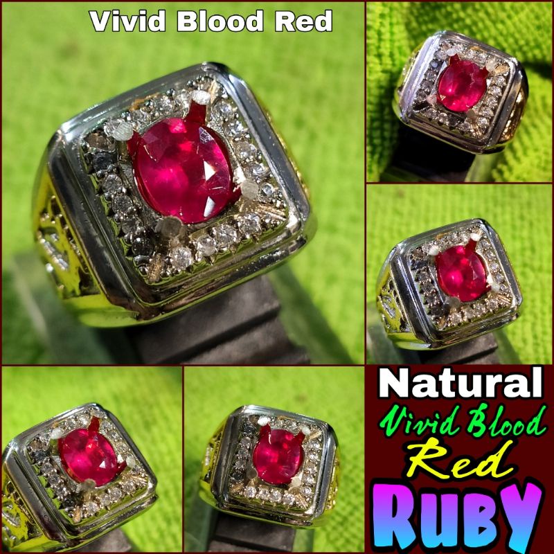 NATURAL VIVID BLOOD RED RUBY SERTIFIKAT EYE CLEAN bkn Sapphire Blue Yellow Green Star Burma Ceylon S