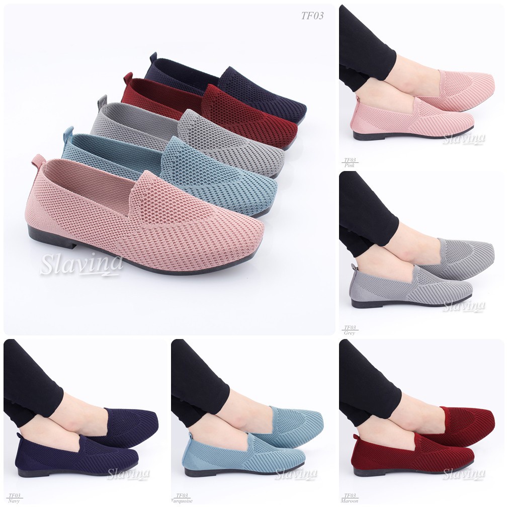 BIG SALE - Ivony Seivona - TF03 Sepatu Slip On Slavina Auliya Flat