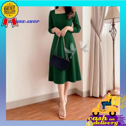 Baju Dress Pesta Natal Wanita Remaja Korea Import Murah Kekinian Terbaru 2020 Party Dres Ashley Bhan