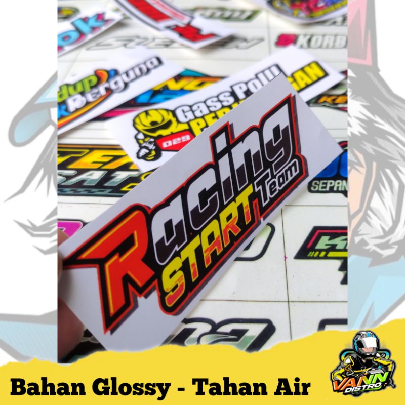 stiker racing start team