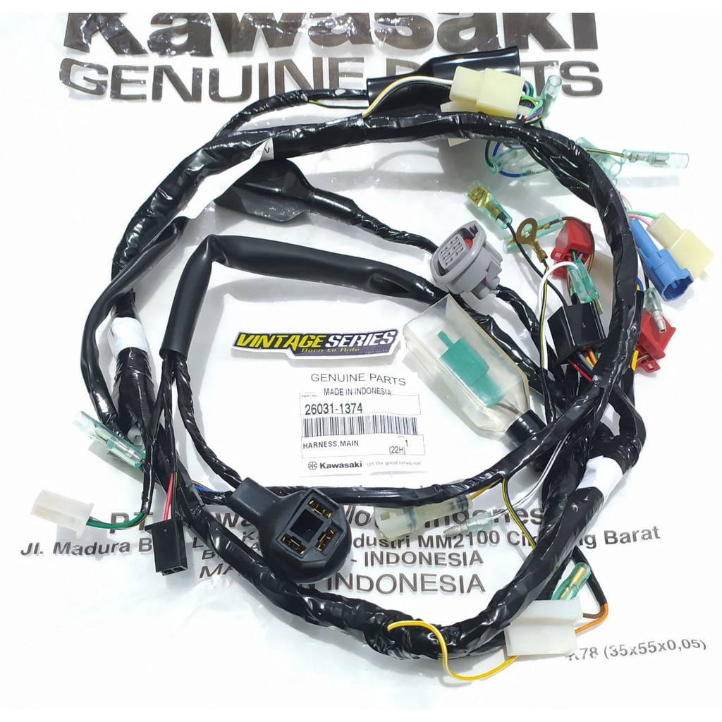 KABEL BODY NINJA R SUPER KIPS BARONG KIPROK KOTAK KABEL BODY NINJA SS  26031-1374  ORIGINAL KAWASAKI