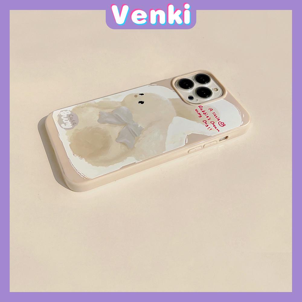 Case iPhone 14 Pro Max TPU Soft Case Cute Plush Bunny Glossy Khaki Candy Case Camera Protection Shockproof For iPhone 14 13 12 11 Plus Pro Max 7 Plus X XR