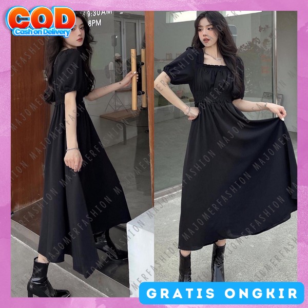 Dtess Import Premium Gahun Seksi Korean Style Dree Pakaian Ke Gereja Sress Natal Sopan Gaun Ulang Ta