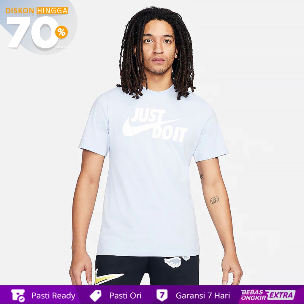 Nike Kaos Pria Sportswear Just Do It Swoosh - Biru