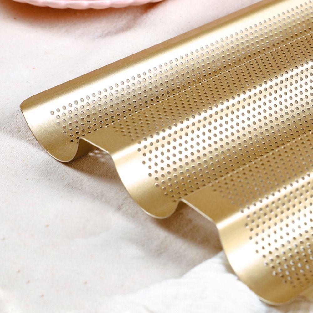 Top Baguette Cake Pan Bakeware Pastry Dish Alat Panggang Roti Pizza Pie