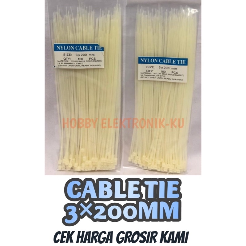 CABLE TIES 3x200MM (300PCS)