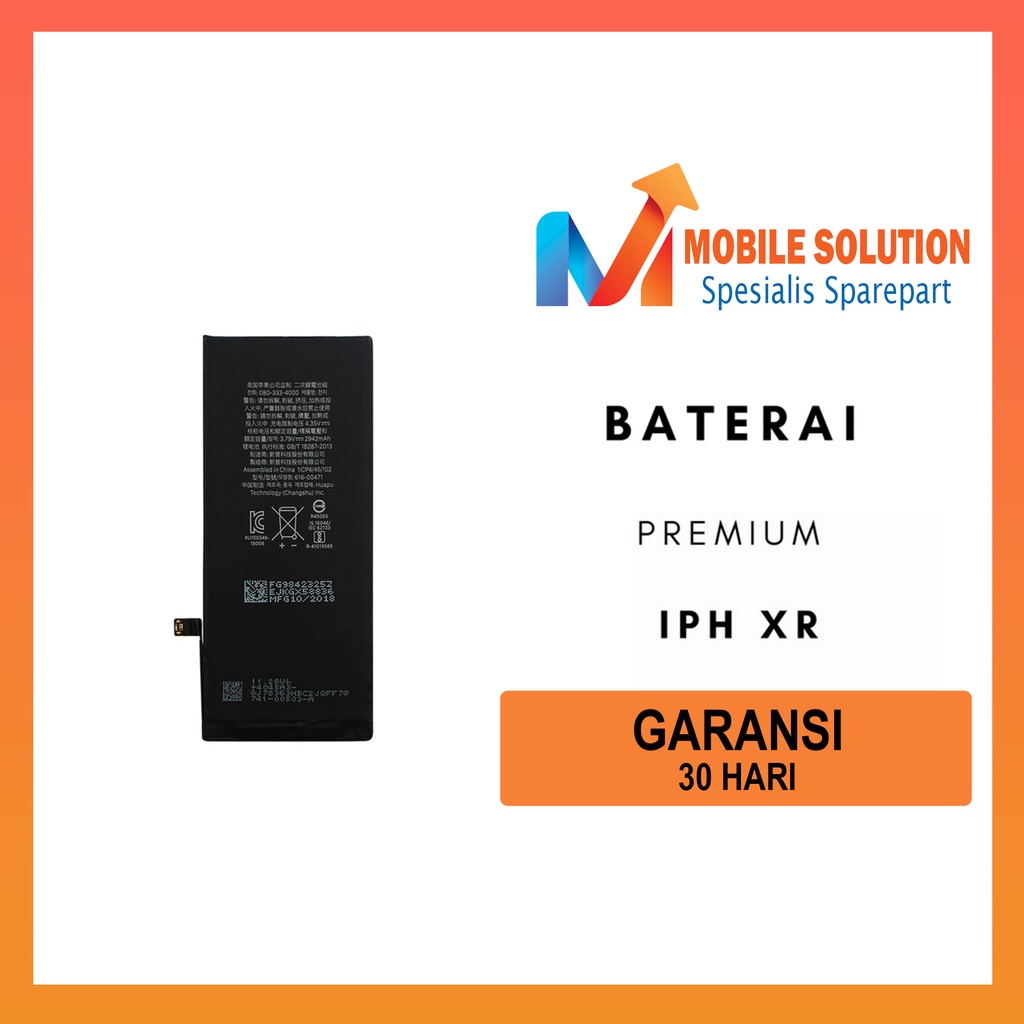 Grosir  Baterai Premium IPH XR / Baterai IPH XR Garansi 1 Bulan + Packing