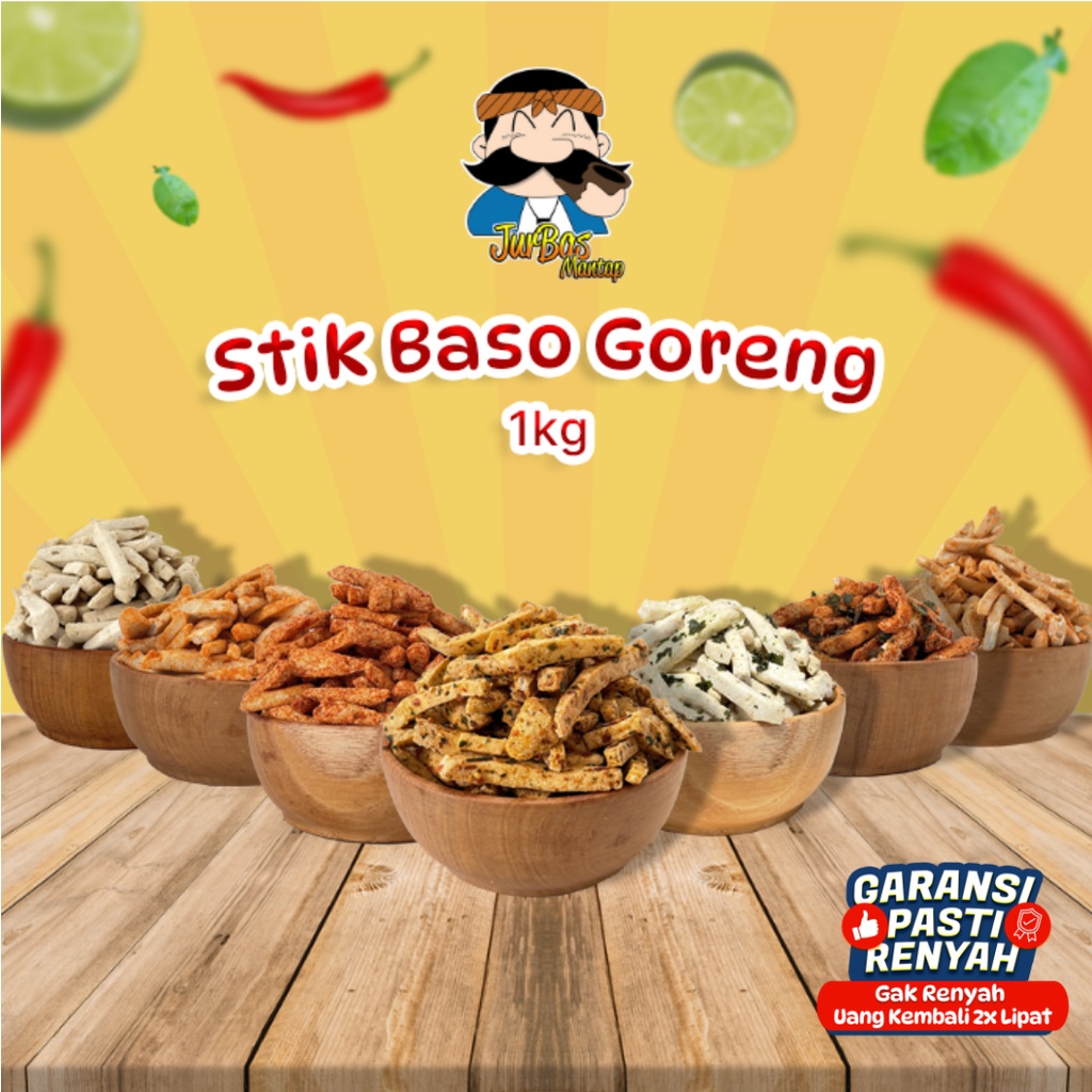 Basreng 1000 gram / 1 kg (Baso Goreng)