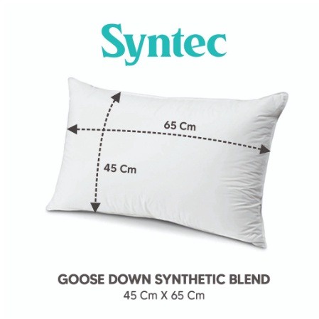 BANTAL TIDUR SYNTEC BULU ANGSA HALLOW FIBER 45X65 CM [SWEETSPACE]