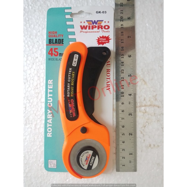 Pisau Pemotong Rotary Kain Kertas Vinyl Kulit WIPRO