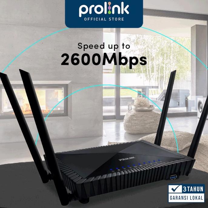 SSN KOMPUTER - ROUTER PRC2401U WIRELESS AC2600 DUAL-BAND GIGABIT