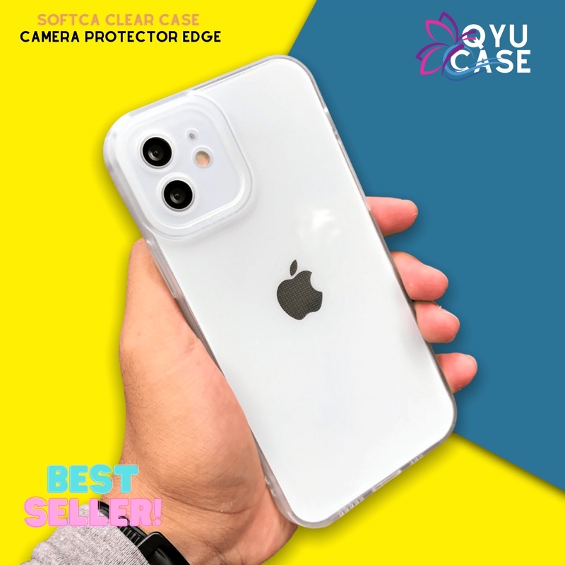 Softcase Bening Tebal Transparant Iphone 7 8 x xs xr max 11 12 13 Clear Polos Bagus Karbon Carbon El