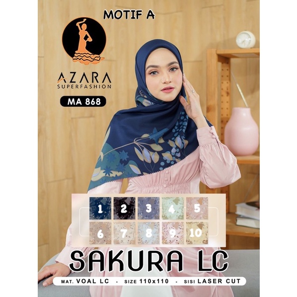 (PART 1) SEGIEMPAT MOTIF SAKURA LC