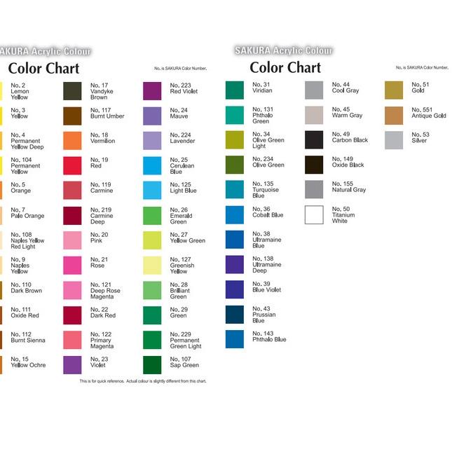 

Murah Bermutu Sakura Acrylic Color 20ml Tube / Cat Akrilik Sakura 20ml (Part 03/03)