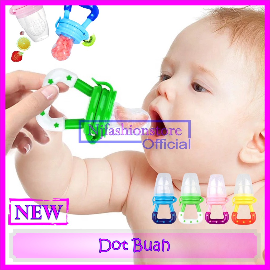 Mainan Gigitan Mpasi Bayi Dot Buah Empeng Silikon BPA free Baby Safe Fruit Food Feeder Pigeon Perala