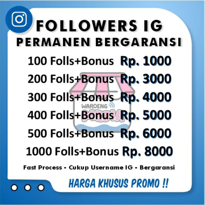 Followers IG Permanen Dan Bergaransi