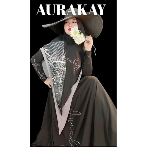 Saleee khimar fatiyah original by Aurakay - khimar hitam