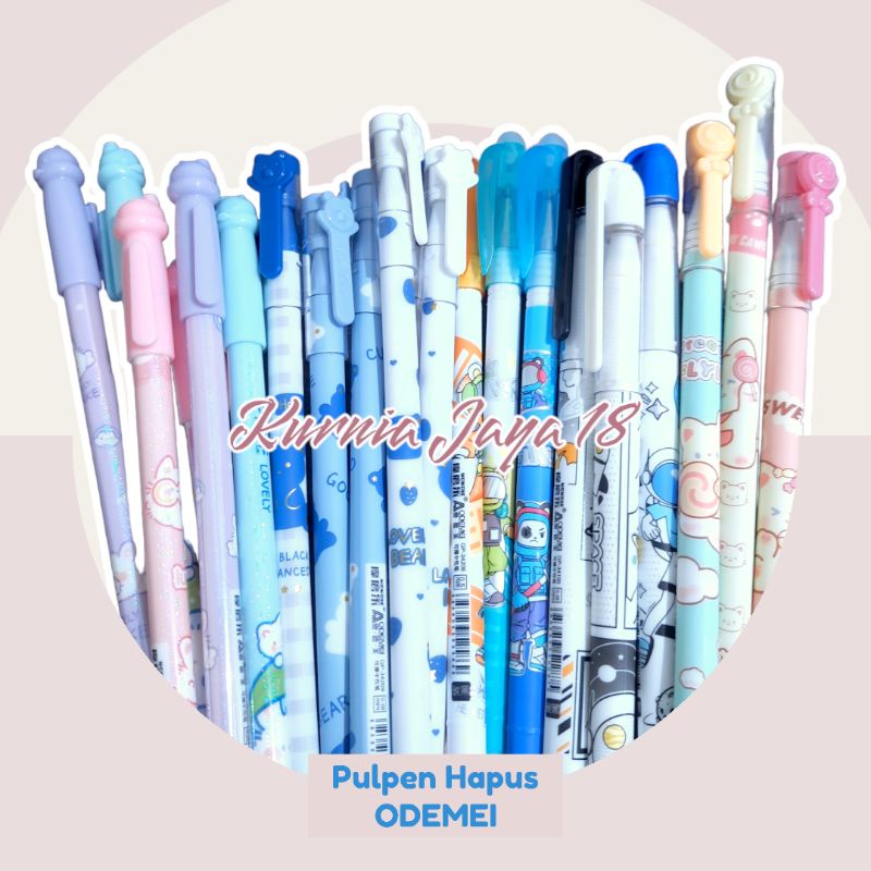 ODEMEI Pulpen Bisa Dihapus Bolpoin Gel Erasable Pen Lucu Hapus Karakter