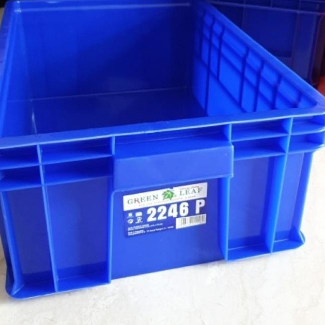 

Container Box 2246P Green Leaf / Krat Industri 2246 P Kotak Spare Part