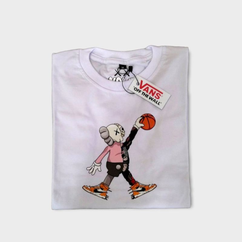 kaos anak baju anak anak kaos anak vans kaws basket katun combed 24s suoer soft handfield.