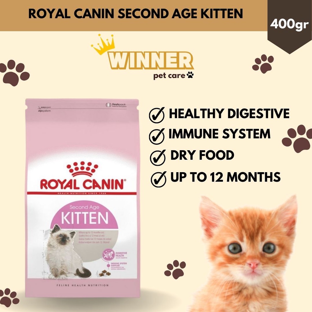 Royal Canin Second Age Kitten Food Freshpack 400gr