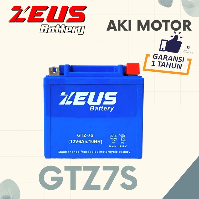 Jual Aki Motor XEON RC YAMAHA Zeus GTZ 7S Accu Kering 6 Amper | Shopee