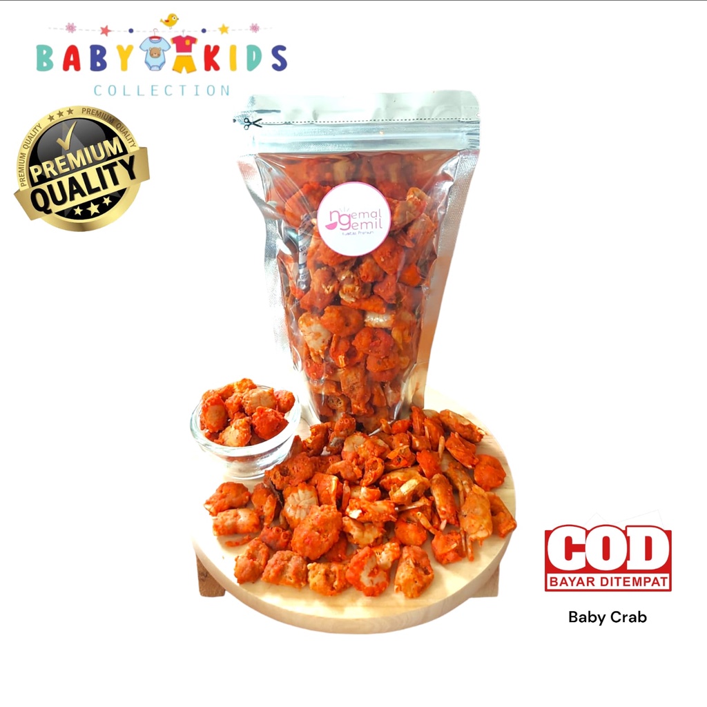 

Snack Cemilan Baby Crab Crispy Kepiting Krispi Bumbu Khas Lamongan Kualitas Premium